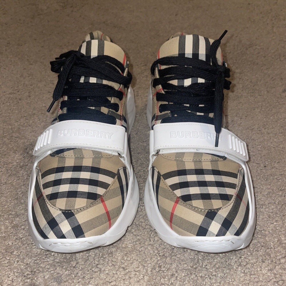 Mens London Burberry Shoes W/ Strap Size 44 Europe 11 US - Picture 4 of 8